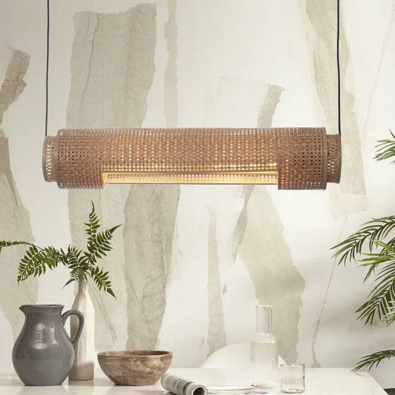 Bhutan hanglamp 85 cm naturel van Good&Mojo in Naturel – productfoto 1 van 5