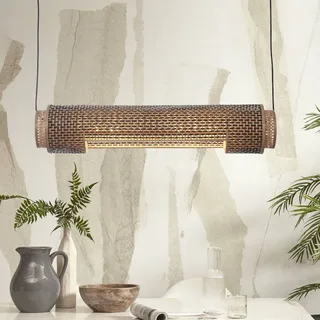 Bhutan hänglampa 85 cm natur/svart från Good&Mojo i Natur, Svart – produktbild 1 av 5