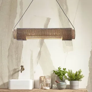 Bhutan hänglampa 85 cm natur/svart från Good&Mojo i Natur, Svart – produktbild 2 av 5