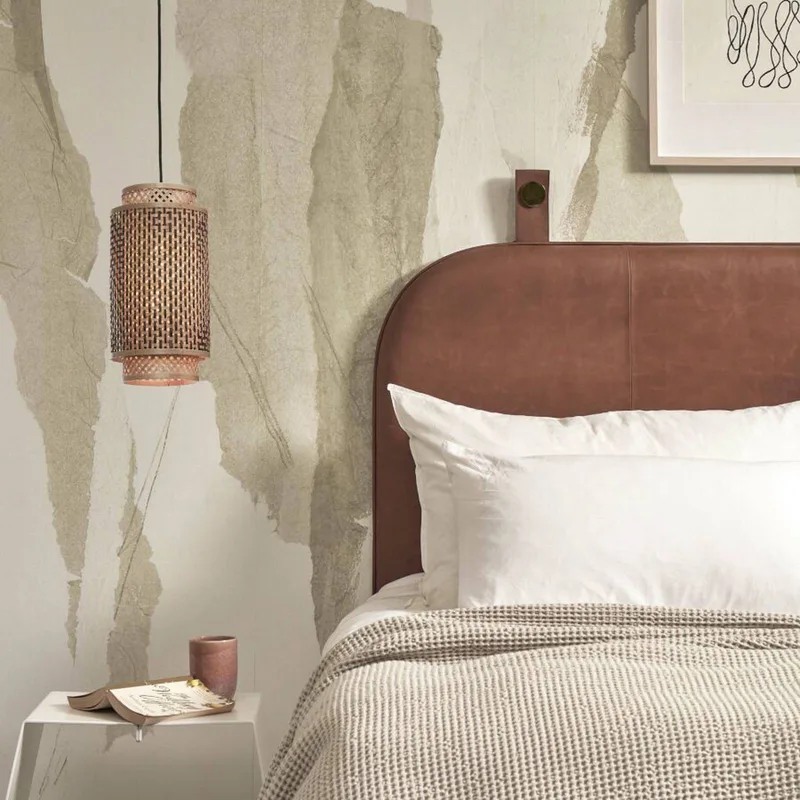 Bhutan hanglamp van bamboe, 18 x 35 cm by Good&Mojo in Natural, Black – product photo 3 of 5