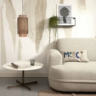 Bhutan hanglamp van bamboe, 18 x 35 cm by Good&Mojo in Natural, Black – product photo 2 of 5