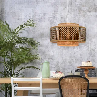 Suspension Bhutan - Bois naturel - Bambou de Good&Mojo en Naturel, Noir – photo produit 5 sur 5