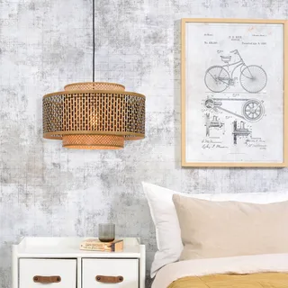Suspension Bhutan - Bois naturel - Bambou de Good&Mojo en Naturel, Noir – photo produit 3 sur 5