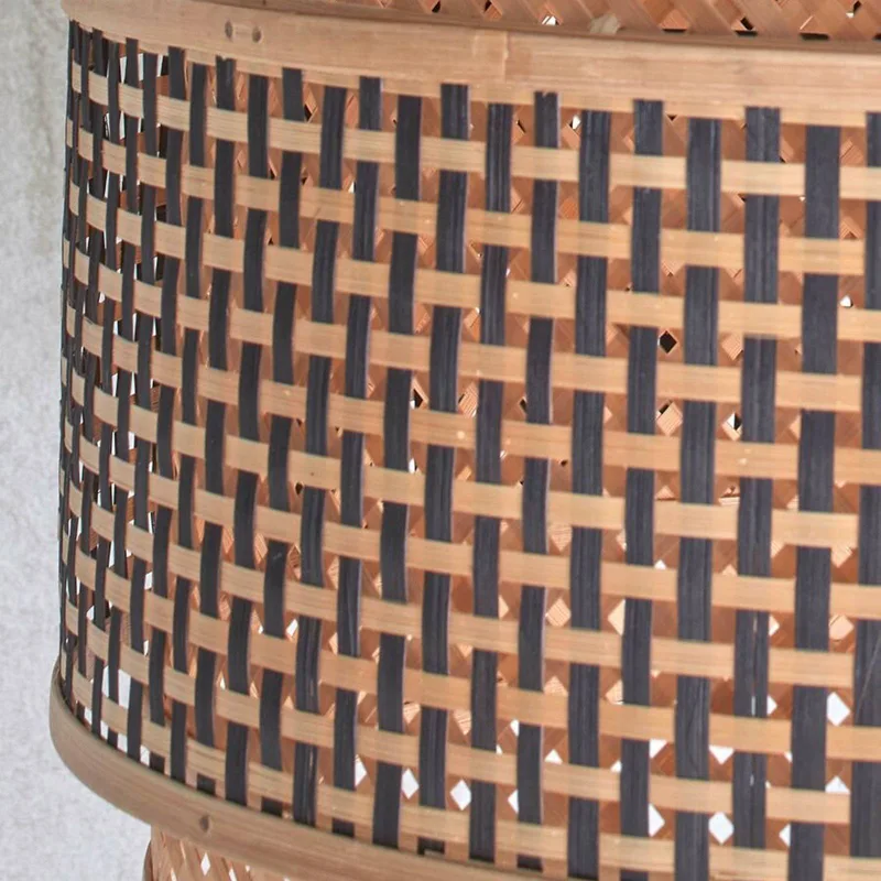 Bhutan plafondlamp, bamboe, Ø 40 cm från Good&Mojo i Natur, Svart – produktbild 5 av 5