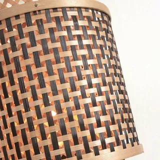 Lampe de table bambou brun ø18cm de Good&Mojo en Naturel – photo produit 3 sur 5