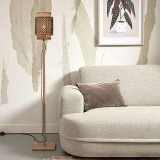 Bhutan vloerlamp, hoogte 135 cm, naturel från Good&Mojo i Natur – produktbild 2 av 5