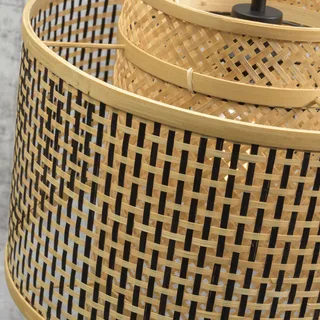 Bhutan vloerlamp, naturel, 176 cm, Ø 40 cm van Good&Mojo in Naturel – productfoto 3 van 5