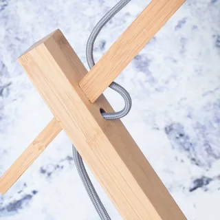 Bhutan vloerlamp, naturel, 176 cm, Ø 40 cm van Good&Mojo in Naturel – productfoto 5 van 5