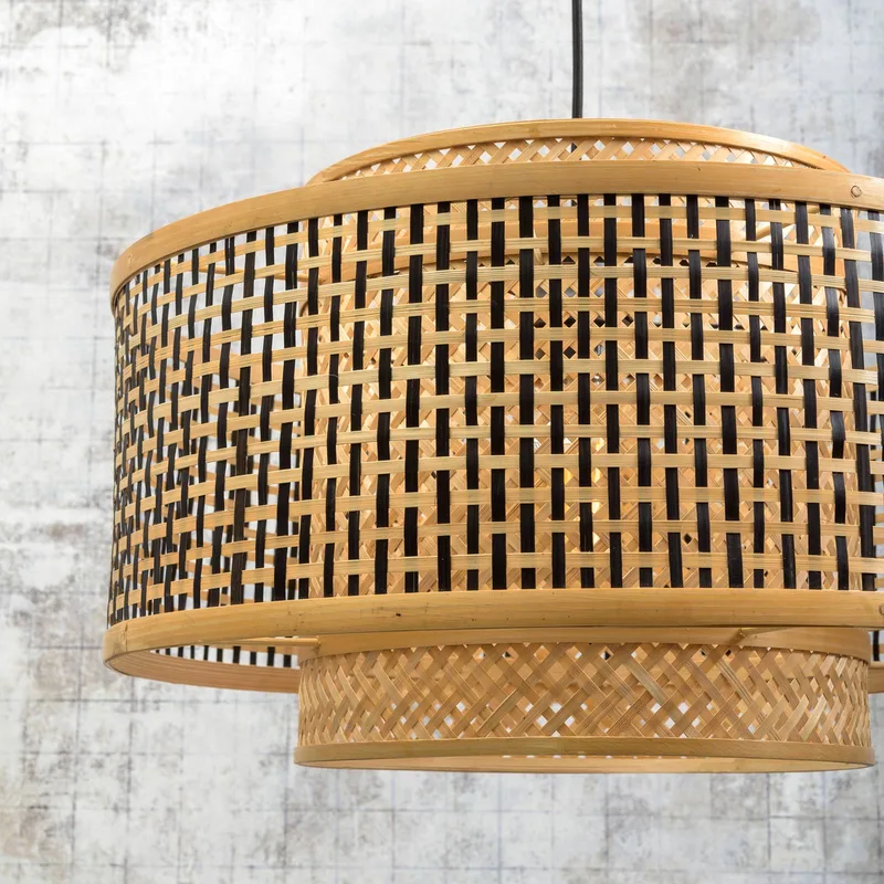 Lampadaire en bambou naturel H176cm de Good&Mojo en Naturel – photo produit 4 sur 5