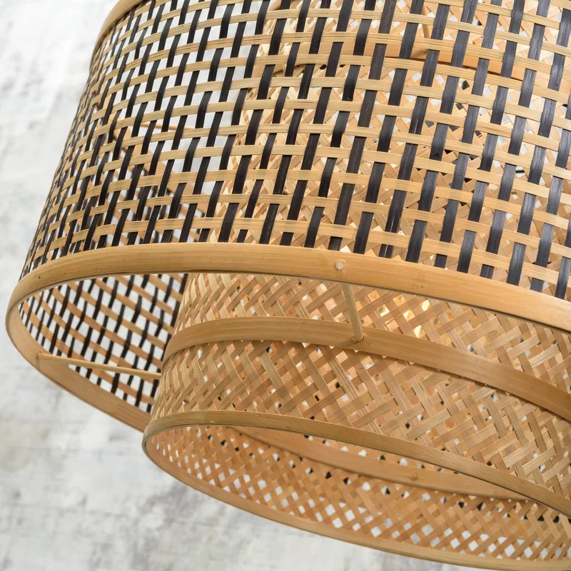Lampadaire en bambou naturel H176cm de Good&Mojo en Naturel – photo produit 3 sur 5