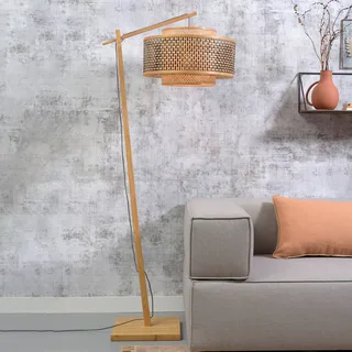 Lampadaire en bambou naturel H176cm de Good&Mojo en Naturel – photo produit 1 sur 5
