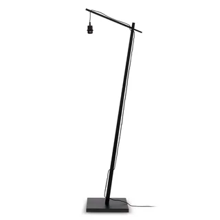 Bhutan vloerlamp, zwart, 176 cm, Ø 50 cm från Good&Mojo i Svart, Natur – produktbild 2 av 5
