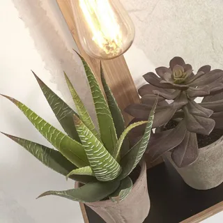 Flores væglampe med hylde, natur fra Good&Mojo i Natur – produktbillede 5 af 5