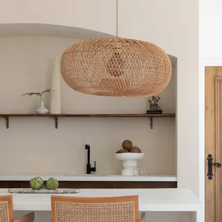 Suspension Arizona - Beige - Rotin de Good&Mojo en Licht hout – photo produit 3 sur 5