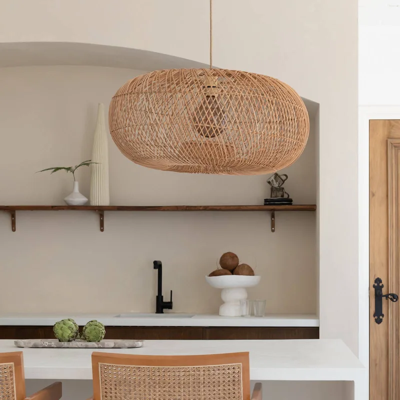 Suspension Arizona - Beige - Rotin de Good&Mojo en Licht hout – photo produit 3 sur 5