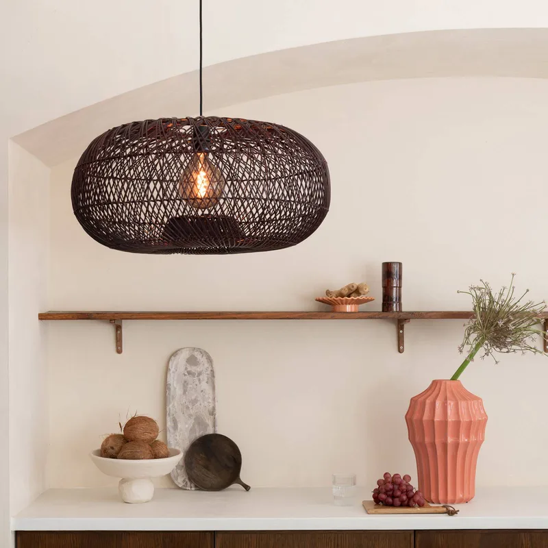 Suspension Arizona - Marron - Rotin de Good&Mojo en Bordeauxrood – photo produit 3 sur 5