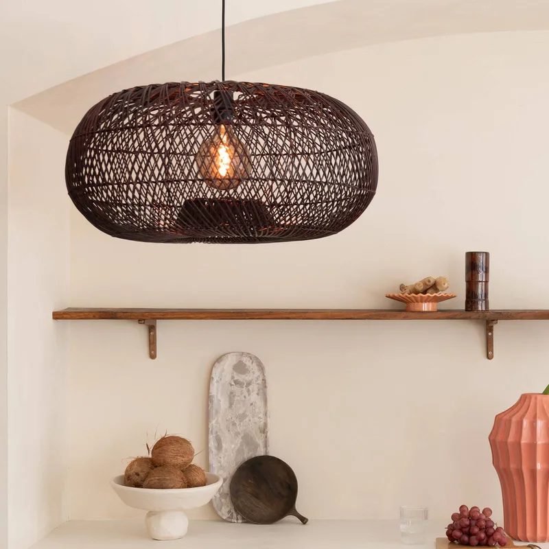 Suspension Arizona - Marron - Rotin de Good&Mojo en Bordeauxrood – photo produit 3 sur 5