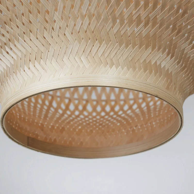 hanglamp Barbados, naturel, Ø 40 cm, bamboe, E27 fra Good&Mojo i Licht hout – produktbillede 4 af 5