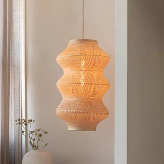 hanglamp Barbados, naturel, Ø 40 cm, bamboe, E27 fra Good&Mojo i Licht hout – produktbillede 3 af 5