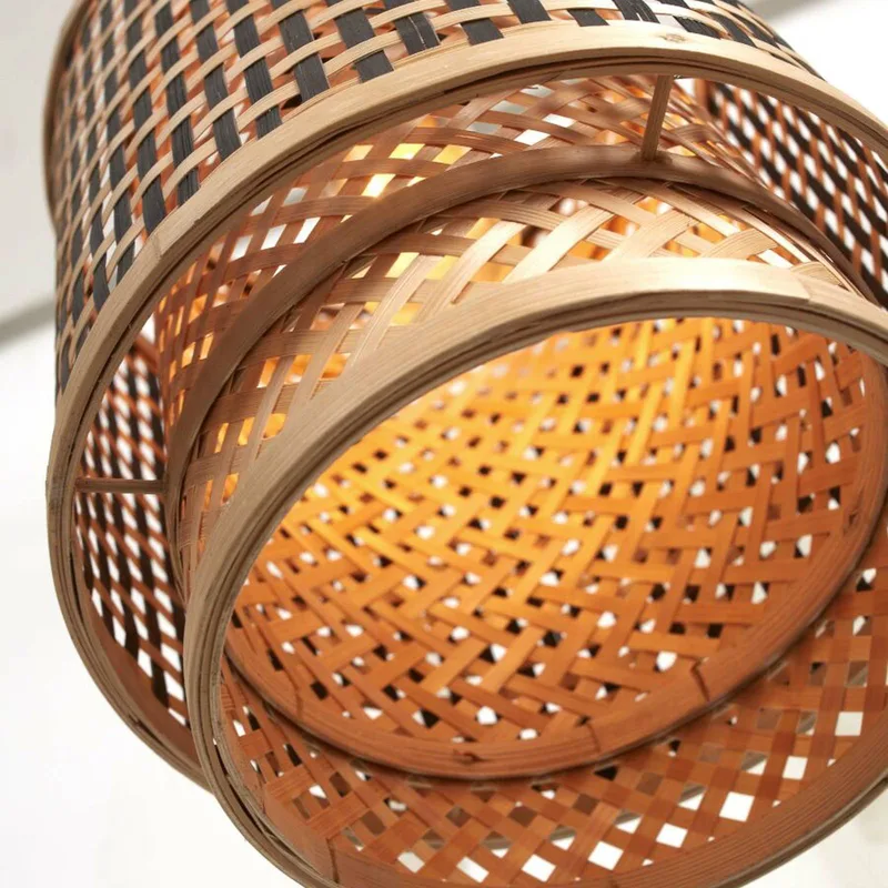 hanglamp Bhutan, bamboe, 18 x 25 cm by Good&Mojo in Natural, Black – product photo 5 of 5