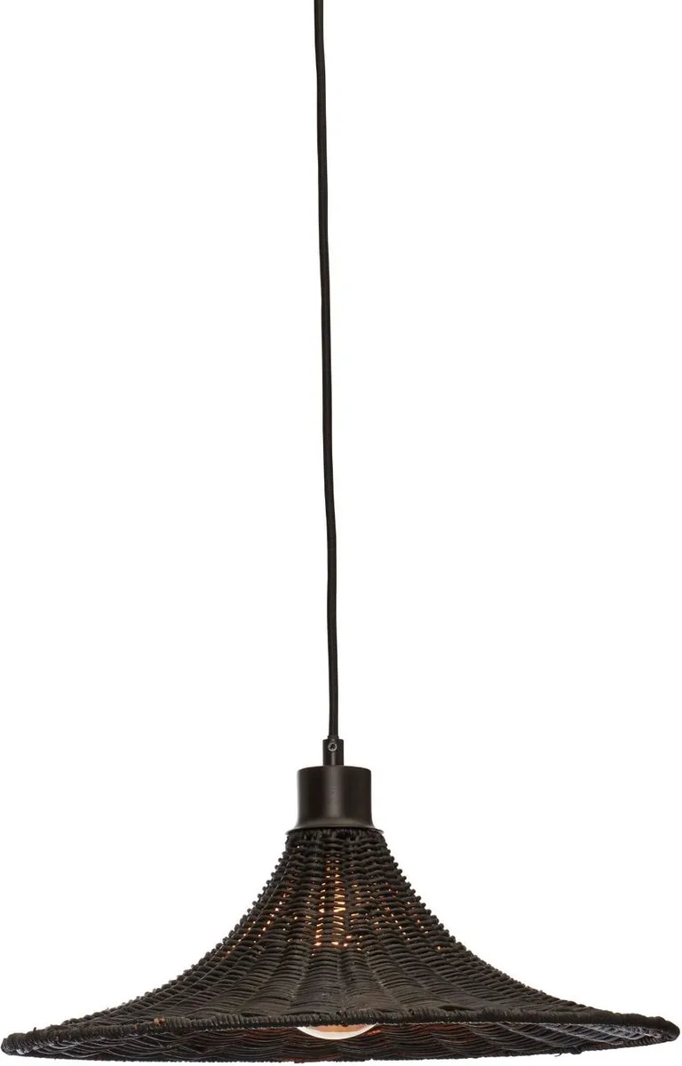 Hanglamp Borabora - Rotan - Ø40cm - Bohemian - Hanglampen Eetkamer, Slaapkamer, Woonkamer de Good&Mojo en Noir – photo produit