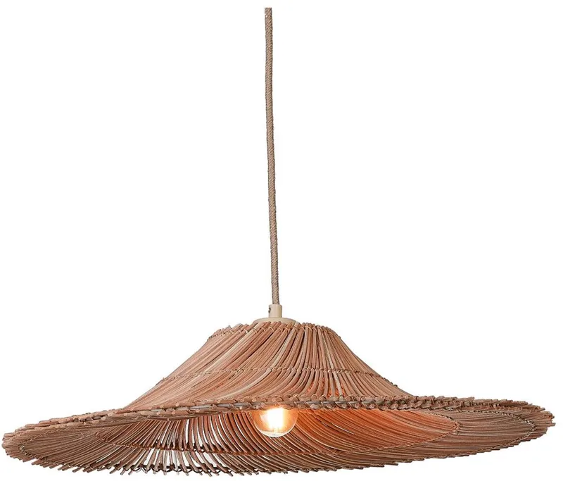 Hanglamp Cancun - Naturel - Ø53cm - Bohemian - Hanglampen Eetkamer, Slaapkamer, Woonkamer fra Good&Mojo i Brun – produktbillede