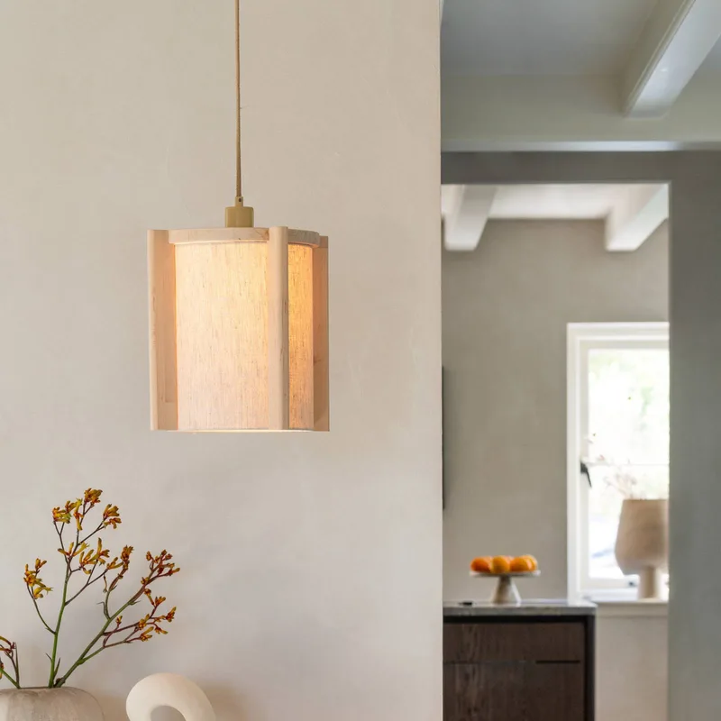 hanglamp Corsica, naturel, elzenhout, E27 de Good&Mojo en Naturel – photo produit 2 sur 5