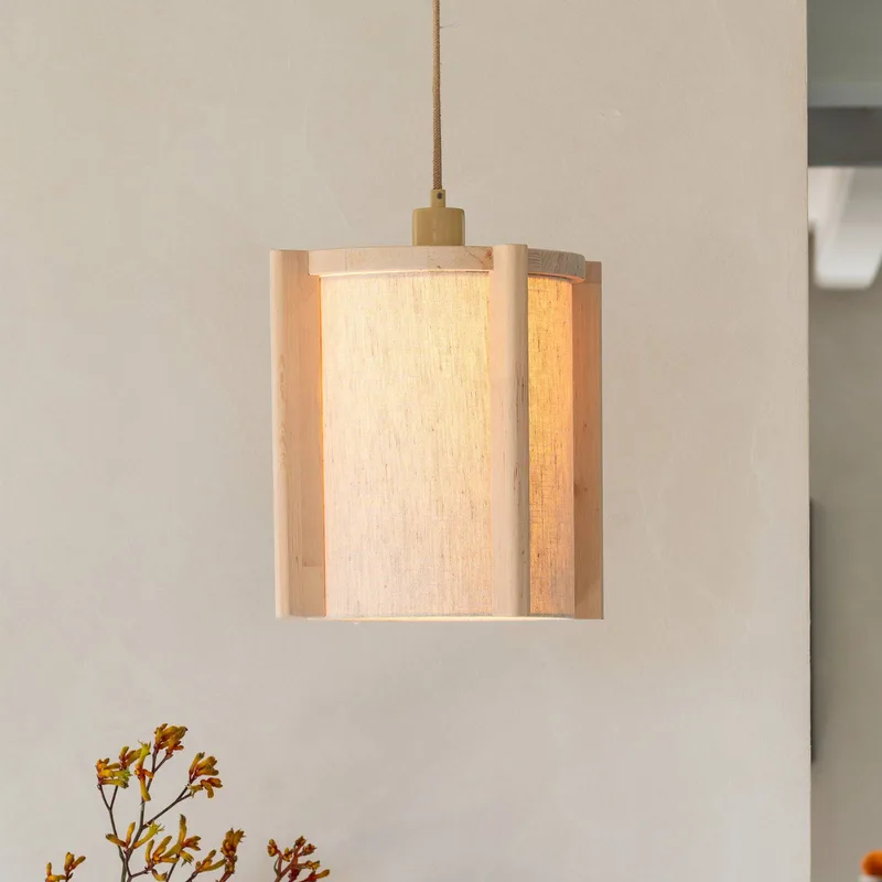 hanglamp Corsica, naturel, elzenhout, E27 de Good&Mojo en Naturel – photo produit 1 sur 5