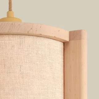 hanglamp Corsica, naturel, elzenhout, E27 de Good&Mojo en Naturel – photo produit 4 sur 5