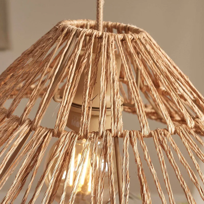 hanglamp Cuzco, naturel, Ø 65 cm, jute von Good&Mojo in Natuurkleurig, Beige – Produktfoto 4 von 5