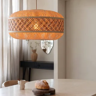 hanglamp Langkawi, bruin Ø 50 cm, bamboe E27 från Good&Mojo i Natuurlijk bamboe, Brun – produktbild 3 av 5