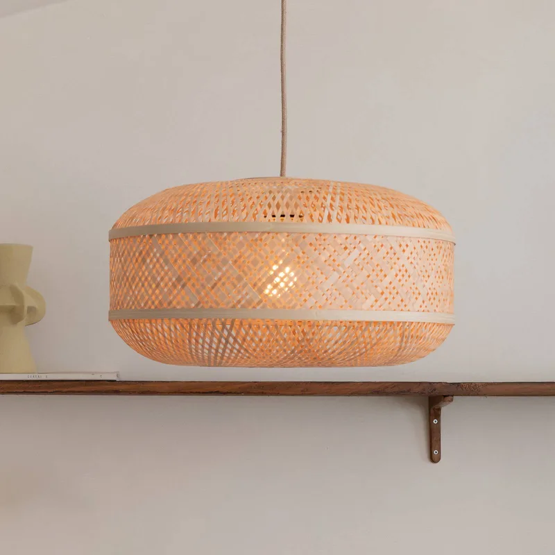 hanglamp Langkawi, naturel Ø 50 cm, bamboe E27 från Good&Mojo i Natuurlijk bamboe – produktbild 1 av 5