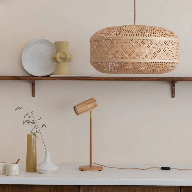 hanglamp Langkawi, naturel Ø 50 cm, bamboe E27 från Good&Mojo i Natuurlijk bamboe – produktbild 2 av 5