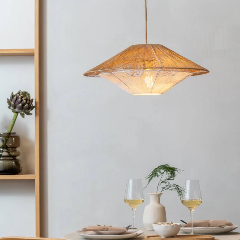 Suspension Lumbini - Beige - Corde de Good&Mojo en Naturel, Blanc – photo produit 2 sur 5