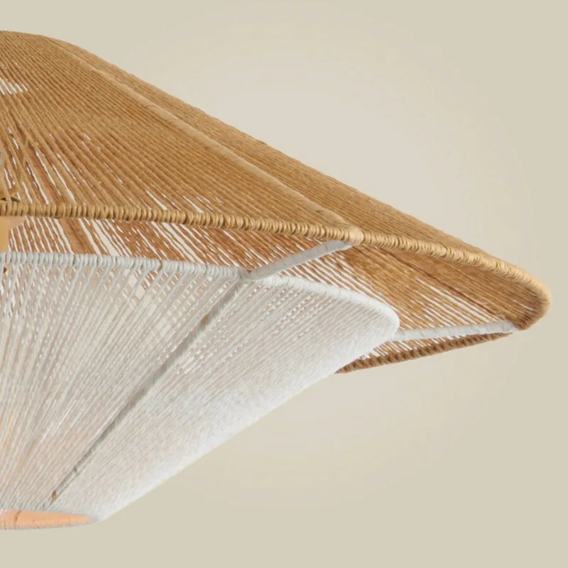 Suspension Lumbini - Beige - Corde de Good&Mojo en Naturel, Blanc – photo produit 5 sur 5
