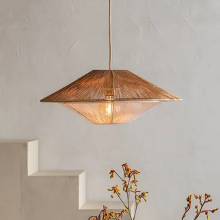 Suspension Lumbini - Beige - Corde de Good&Mojo en Naturel, Blanc – photo produit 1 sur 5