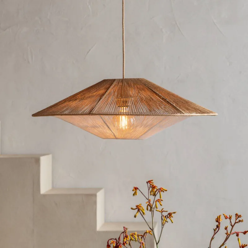 Suspension Lumbini - Beige - Corde de Good&Mojo en Naturel, Blanc – photo produit 1 sur 5