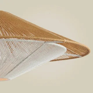 Suspension Lumbini - Beige - Corde de Good&Mojo en Naturel, Blanc – photo produit 3 sur 5
