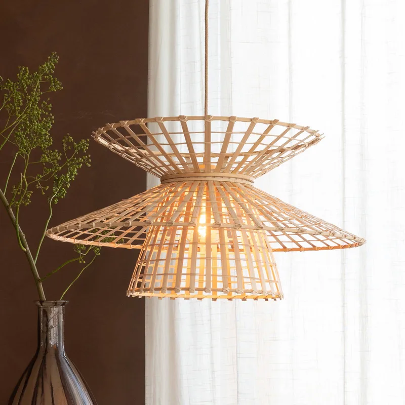 hanglamp Machu Picchu, naturel, Ø 57 cm, bamboe von Good&Mojo in Natuurlijk bamboe – Produktfoto 1 von 5