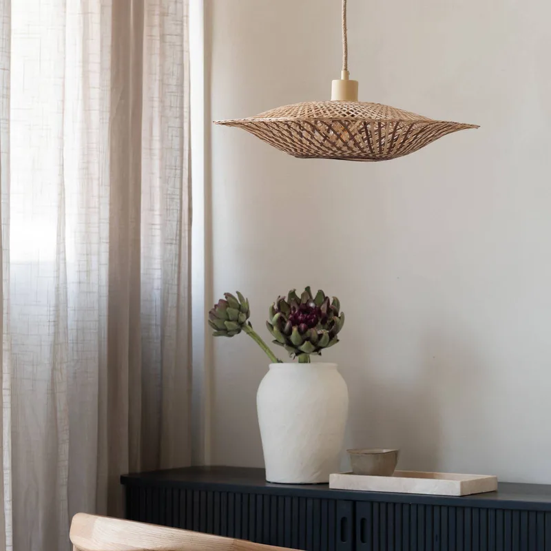 hanglamp Madura, Ø 44 cm, naturel/bruin, bamboe från Good&Mojo i Licht hout, Brun – produktbild 3 av 5