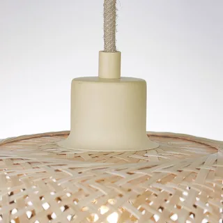 hanglamp Madura, Ø 44 cm, naturel/bruin, bamboe från Good&Mojo i Licht hout, Brun – produktbild 5 av 5