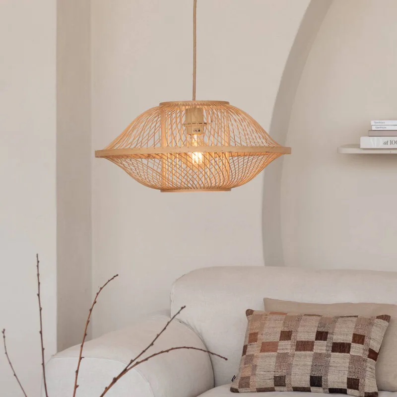 hanglamp Maui, naturel, Ø 50 cm, bamboe, E27 de Good&Mojo en Licht hout – photo produit 3 sur 5
