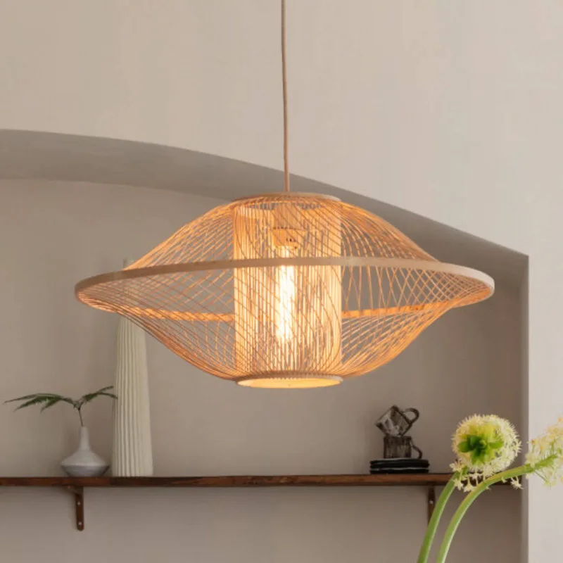 hanglamp Maui, naturel, Ø 70 cm, bamboe, E27 från Good&Mojo i Licht hout – produktbild 1 av 5
