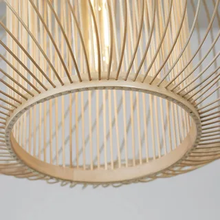 hanglamp Maui, naturel, Ø 70 cm, bamboe, E27 från Good&Mojo i Licht hout – produktbild 4 av 5