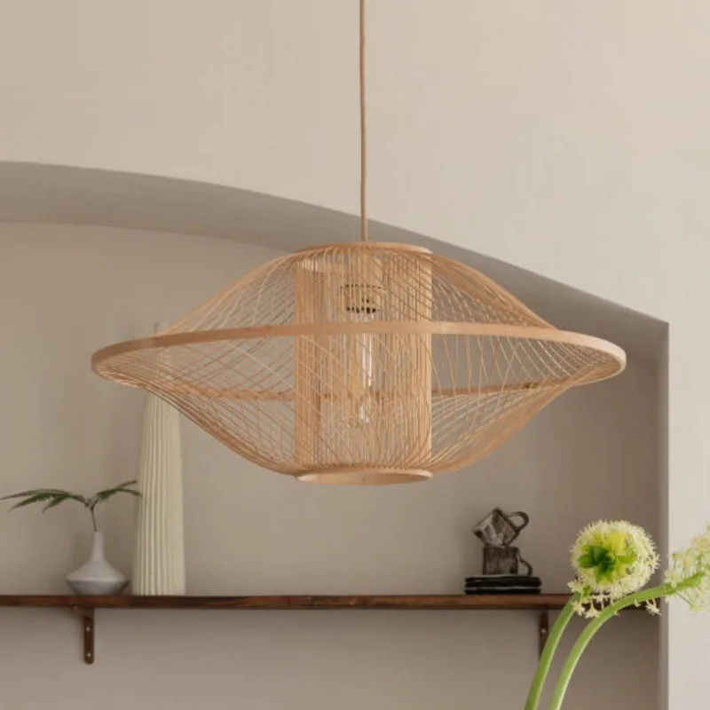hanglamp Maui, naturel, Ø 70 cm, bamboe, E27 från Good&Mojo i Licht hout – produktbild 2 av 5