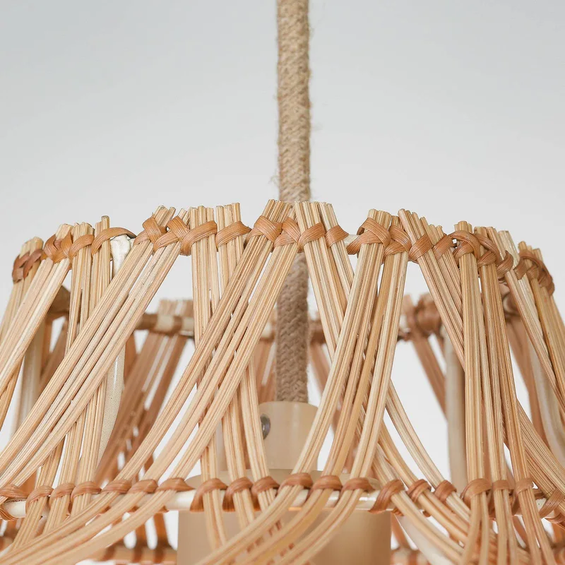 hanglamp Mendoza, naturel, 40 cm, bamboe, E27 de Good&Mojo en Natuurlijk bamboe – photo produit 4 sur 5