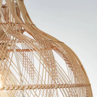 hanglamp Mendoza, naturel, 40 cm, bamboe, E27 de Good&Mojo en Natuurlijk bamboe – photo produit 5 sur 5