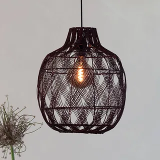 hanglamp Mendoza, rood, Ø 40 cm, bamboe, E27 från Good&Mojo i Bordeauxrood – produktbild 1 av 5