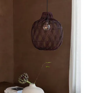 hanglamp Mendoza, rood, Ø 40 cm, bamboe, E27 från Good&Mojo i Bordeauxrood – produktbild 3 av 5