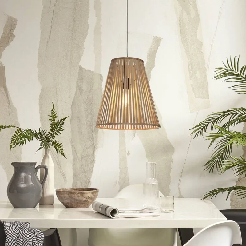 hanglamp Merapi, naturel, 42 cm hoog, E27 från Good&Mojo i Natur – produktbild 2 av 5